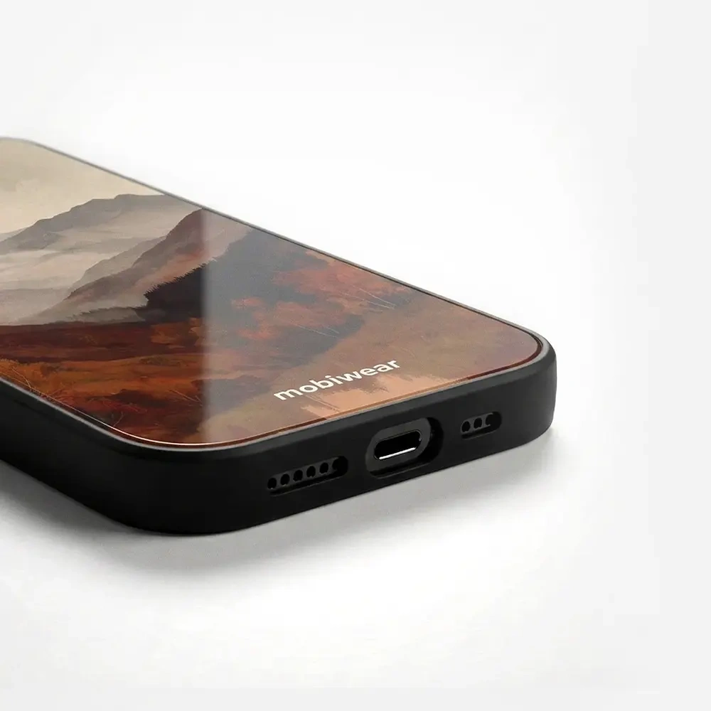 Mobiwear Glossy Case, codzienna ochrona, łatwe użytkowanie, stylowy design, bezpieczny telefon, mglista dolina w górach