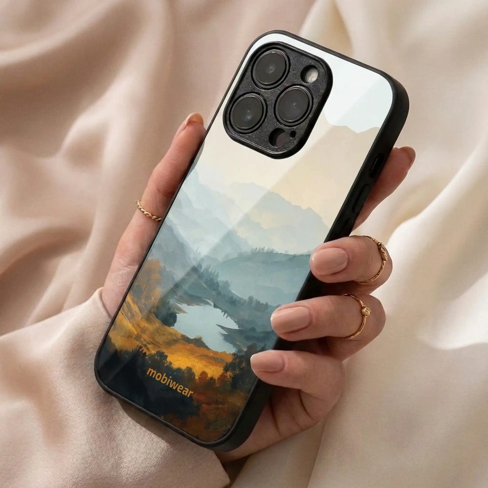 Mobiwear Glossy Case, amortyzacja wstrząsów, mocne ranty, matowe wykończenie, osłona ekranu, jezioro w dolinie