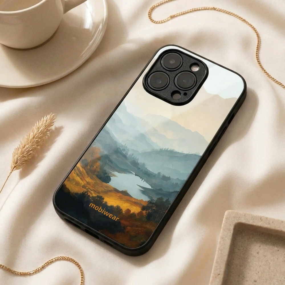 Mobiwear Glossy Case, kolorowe plecki, trwałość, stabilność, silikonowa wkładka, jezioro w dolinie