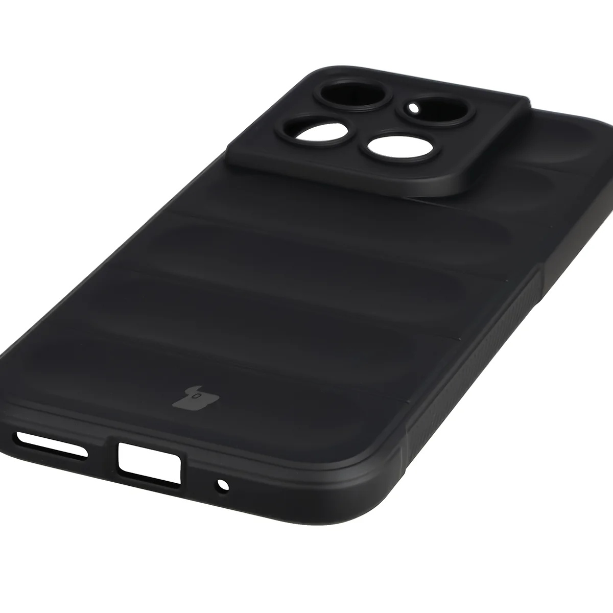 Precyzyjne wycięcia i kompatybilność z ładowaniem indukcyjnym w etui Bizon Case Tur do Motorola Moto G67 5G / G77 5G