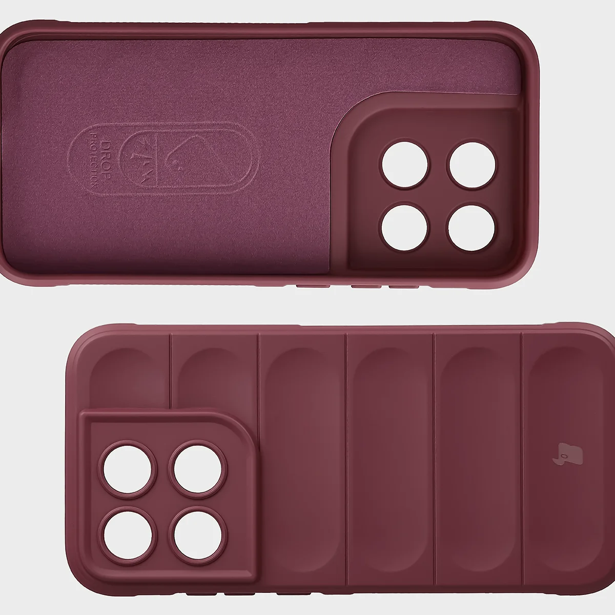 Wyściółka z mikrofibry, wyżłobienia na pleckach i wzmocnione narożniki w etui Bizon Case Tur do Motorola Moto G67 5G / G77 5G