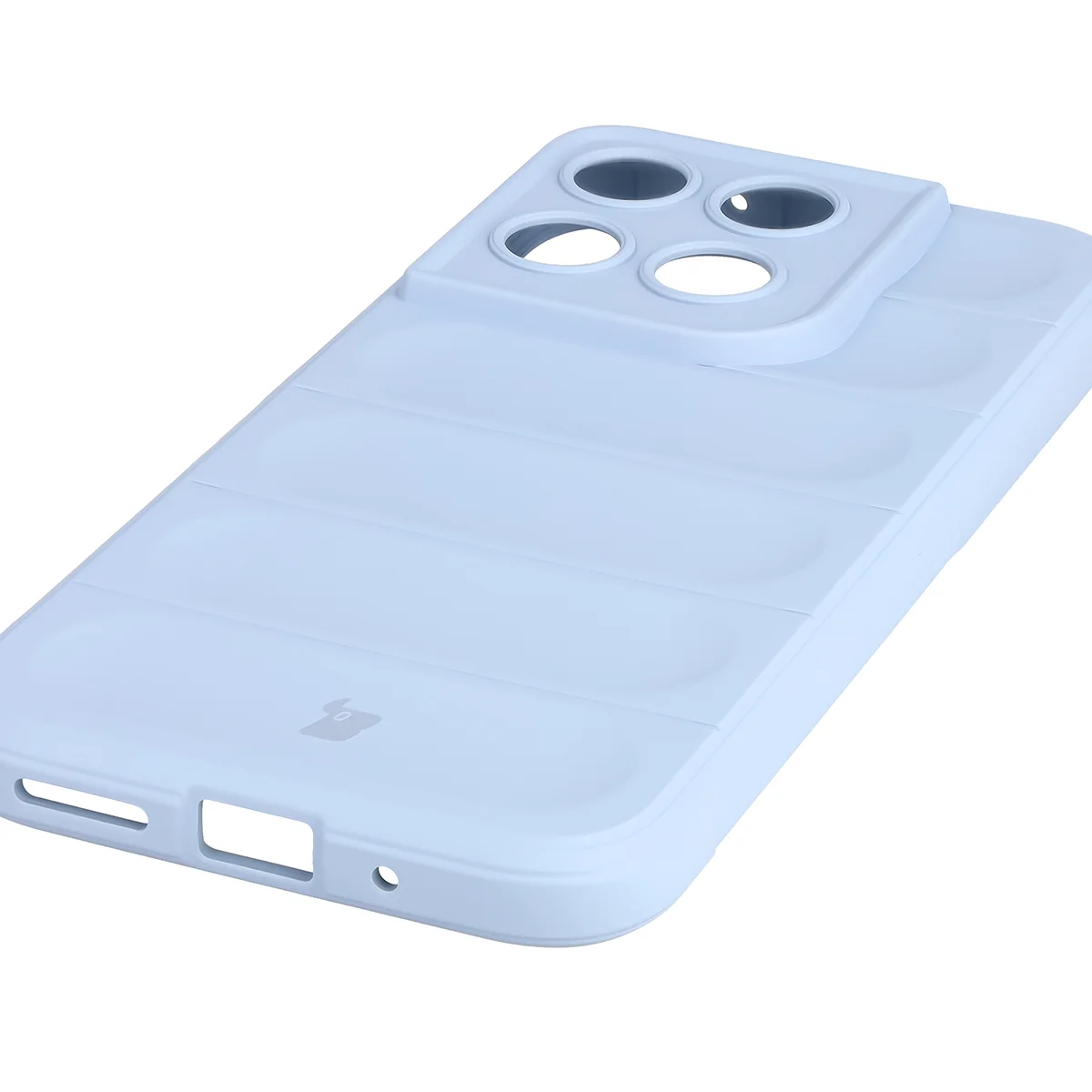 Precyzyjne wycięcia i kompatybilność z ładowaniem indukcyjnym w etui Bizon Case Tur do Motorola Moto G67 5G / G77 5G