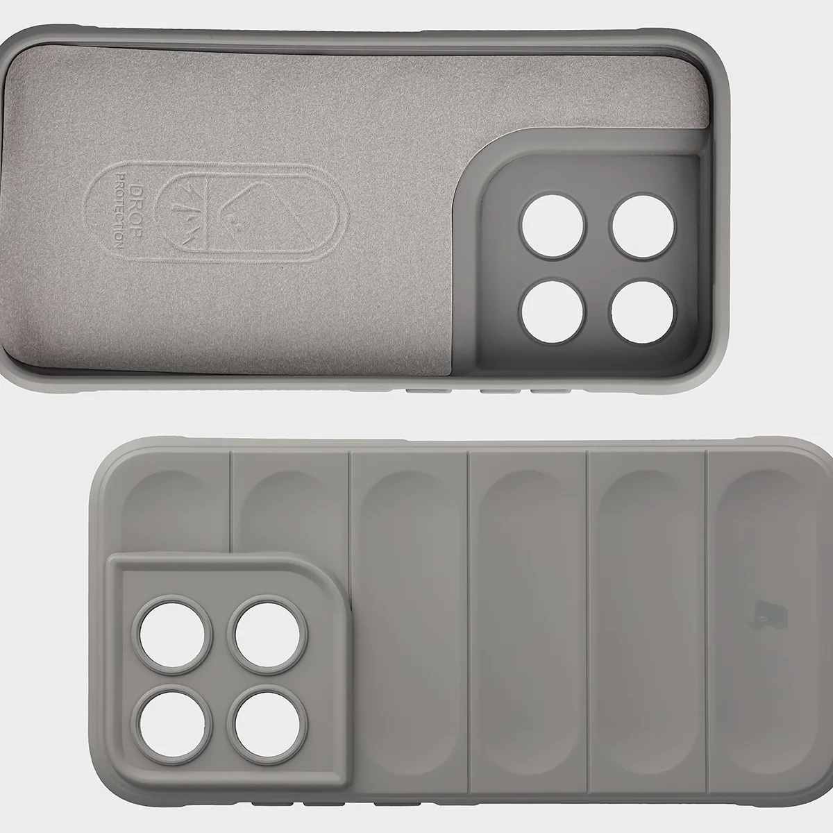 Wyściółka z mikrofibry, wyżłobienia na pleckach i wzmocnione narożniki w etui Bizon Case Tur do Motorola Moto G67 5G / G77 5G