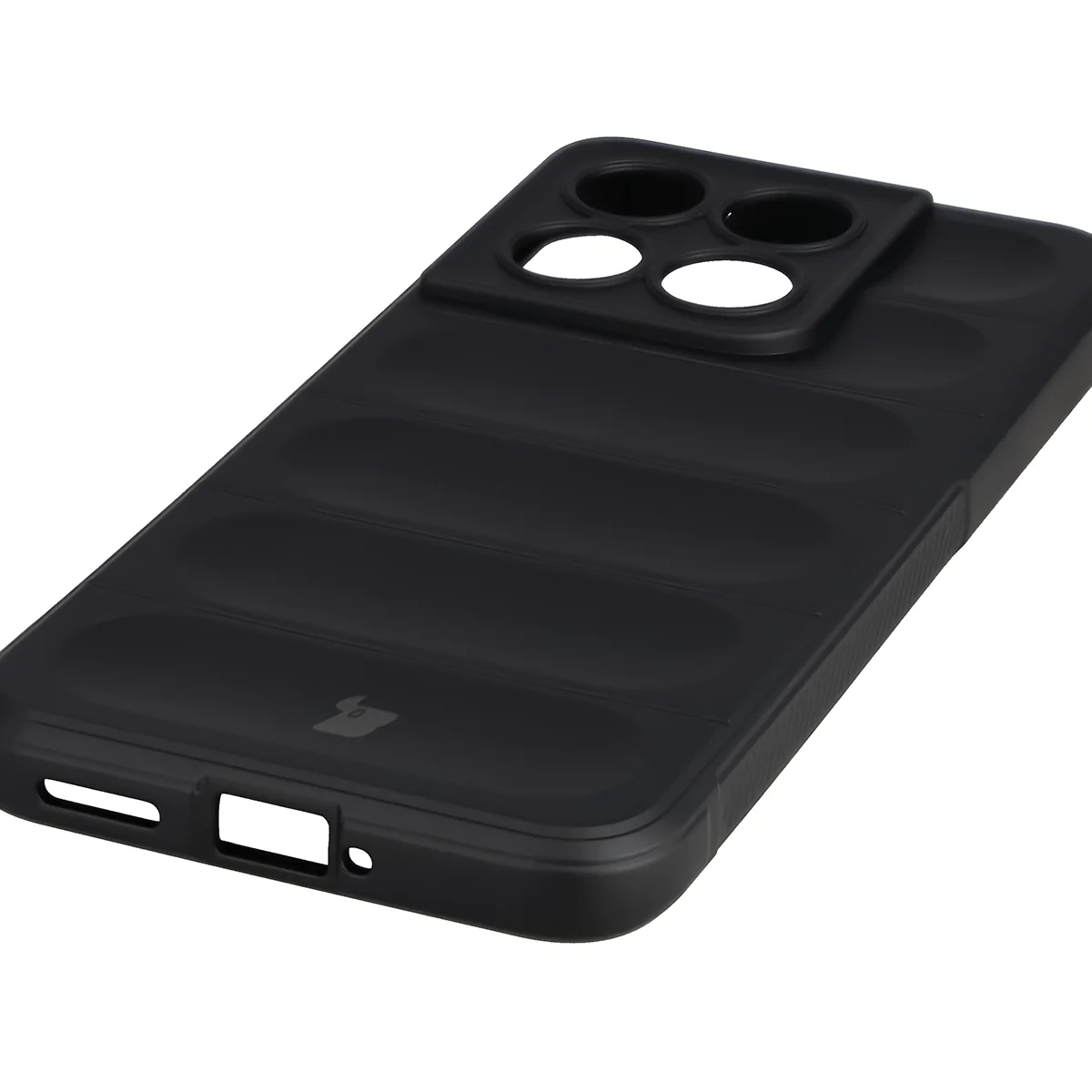 Precyzyjne wycięcia i kompatybilność z ładowaniem indukcyjnym w etui Bizon Case Tur do Motorola Edge 70 Fusion