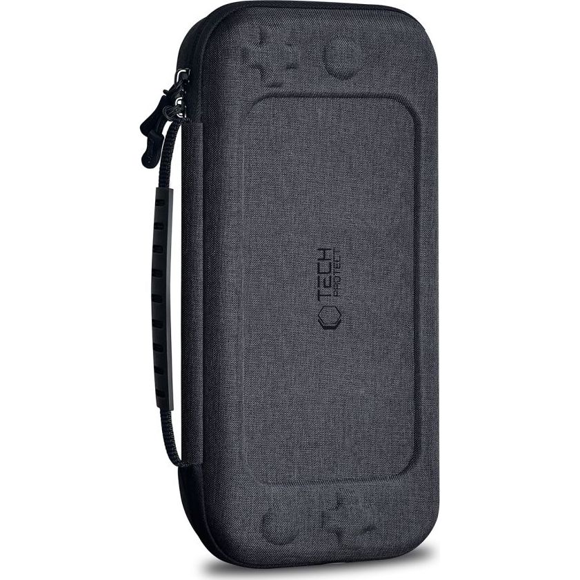 Etui Tech-Protect Hardpouch do Nintendo Switch 2, ciemnoszare. Kompaktowy i elegancki cover.
