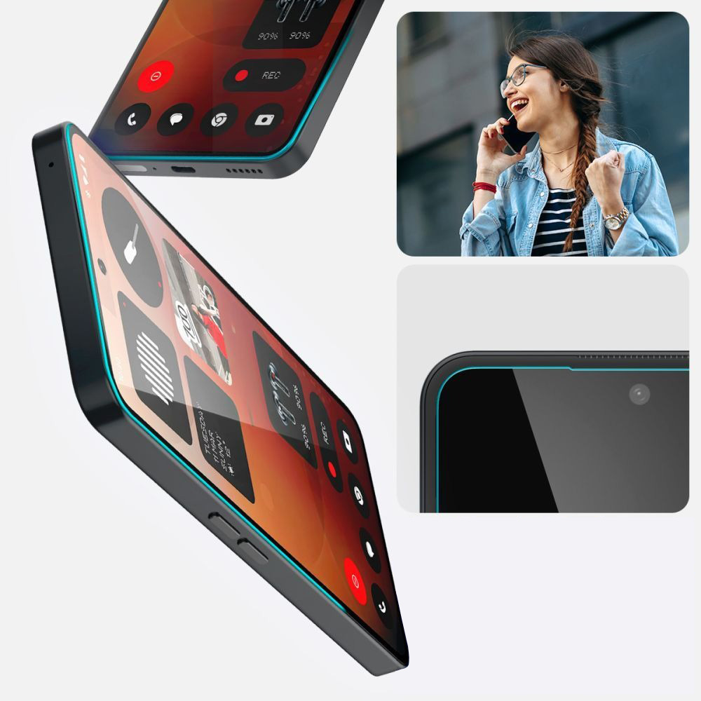 Szkło hartowane Spigen Glas.tR EZ Fit 1-Pack z ramką aplikacyjną do Nothing Phone 3a / 3a Pro