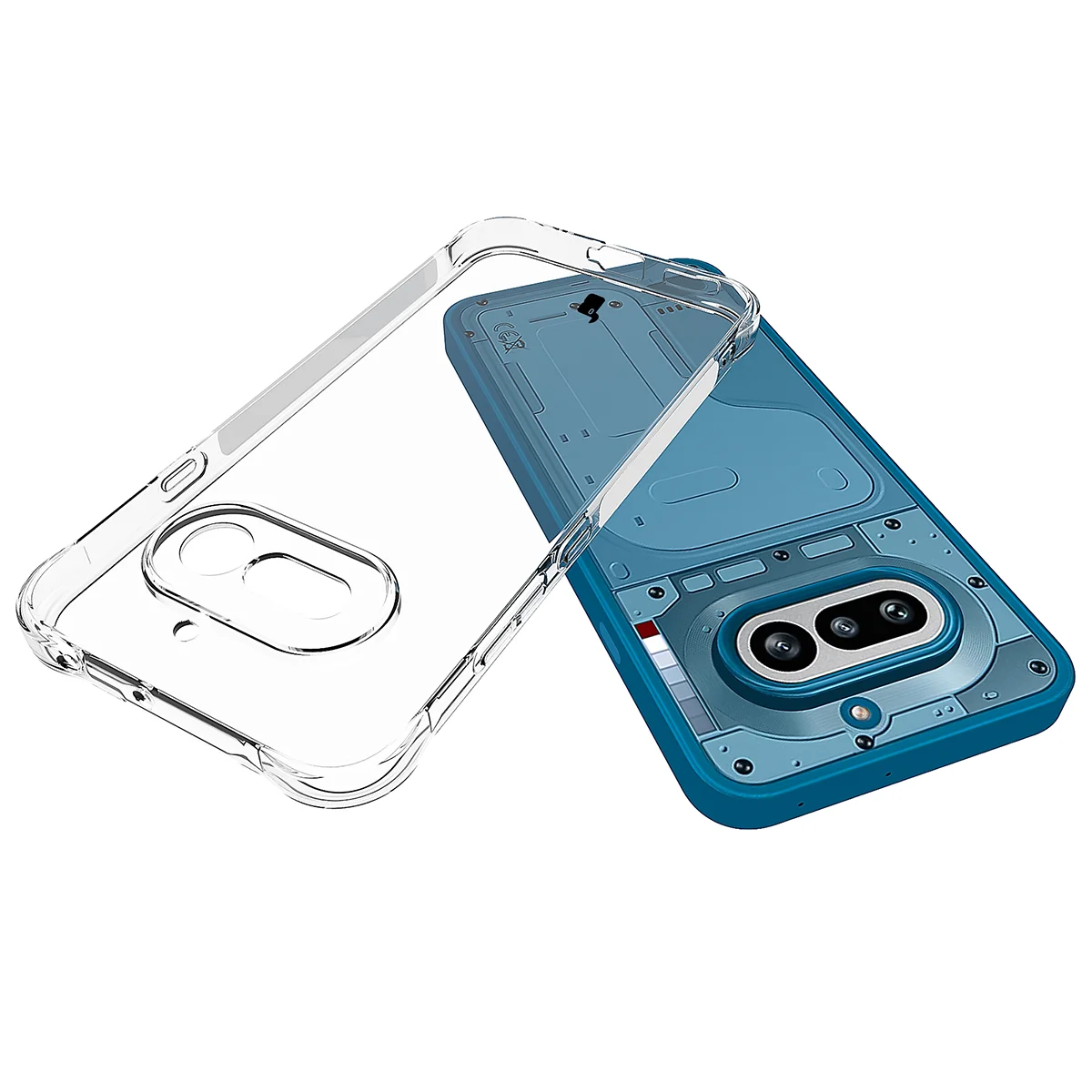 Dedykowane wycięcia i podwyższone krawędzie aparatu w etui Bizon Case Salpa do Nothing Phone (4a)