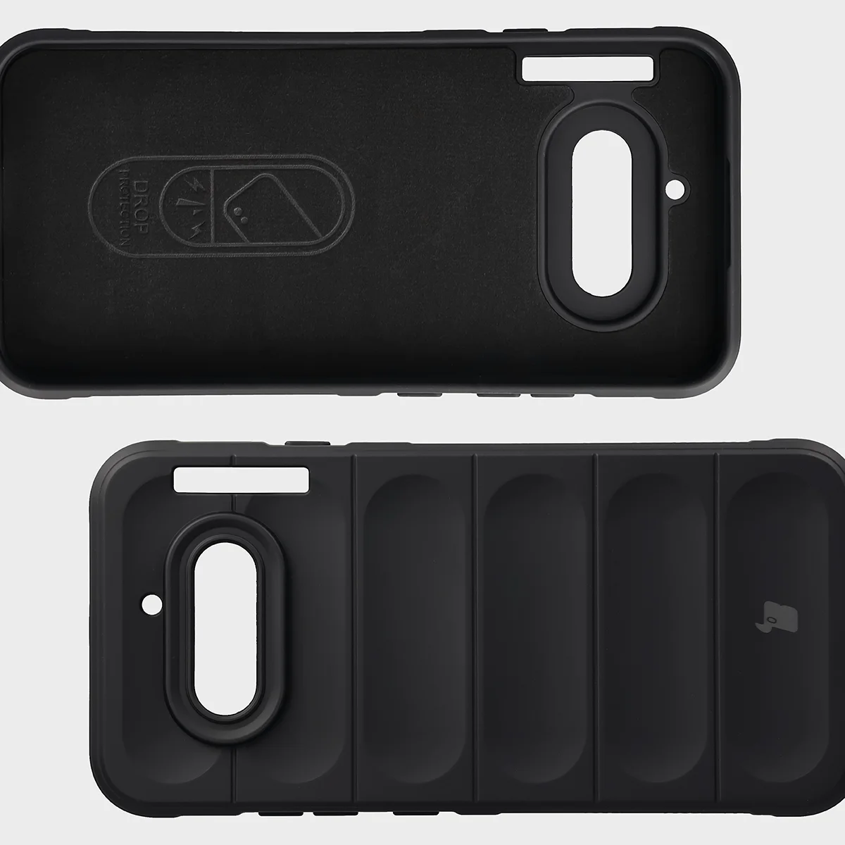 Wyściółka z mikrofibry, wyżłobienia na pleckach i wzmocnione narożniki w etui Bizon Case Tur do Nothing Phone (4a)