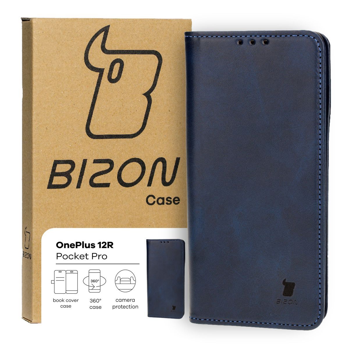 Handyhülle mit Klappe Bizon Case Pocket Pro für OnePlus 12R