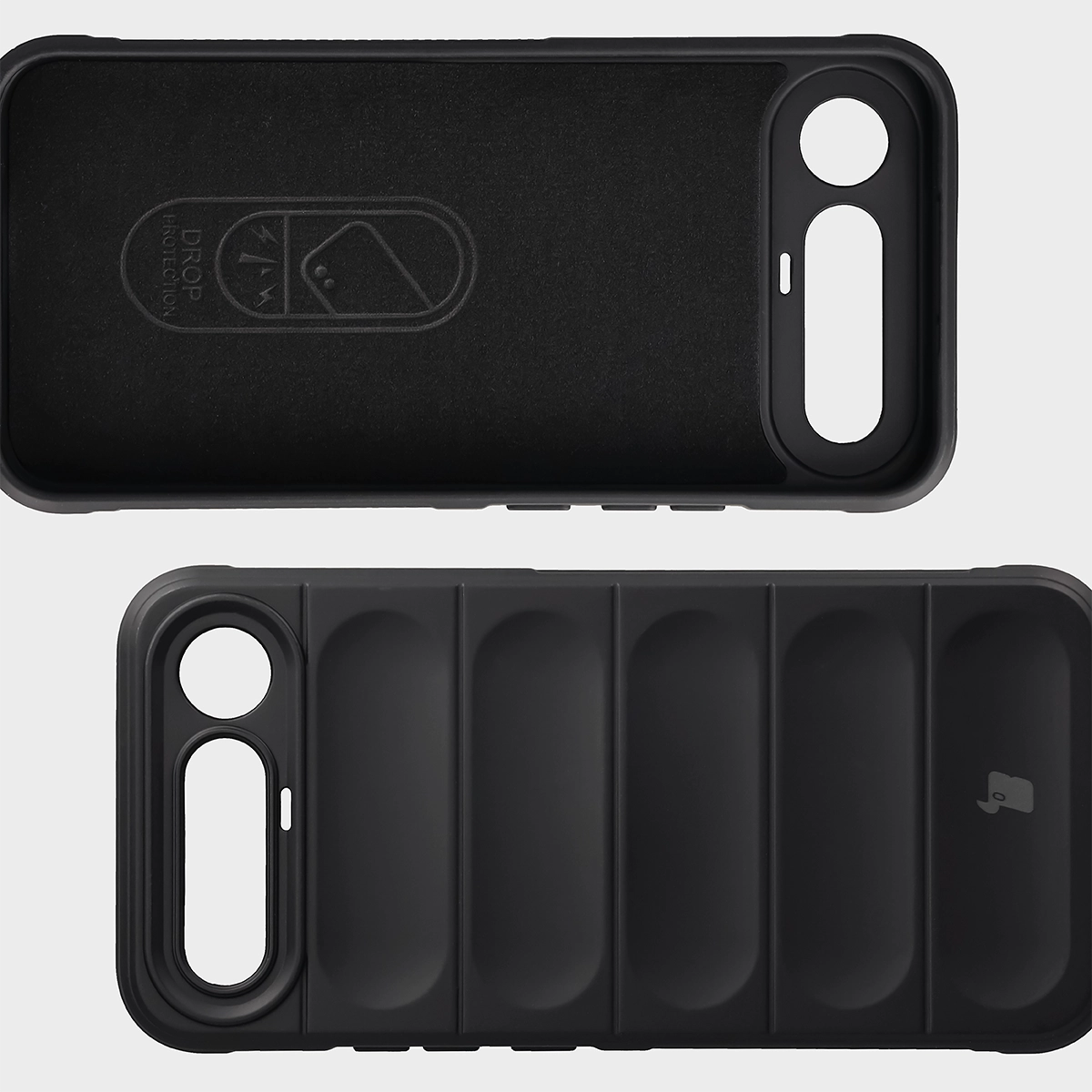 Wyściółka z mikrofibry, wyżłobienia na pleckach i wzmocnione narożniki w etui Bizon Case Tur do Realme 16 5G