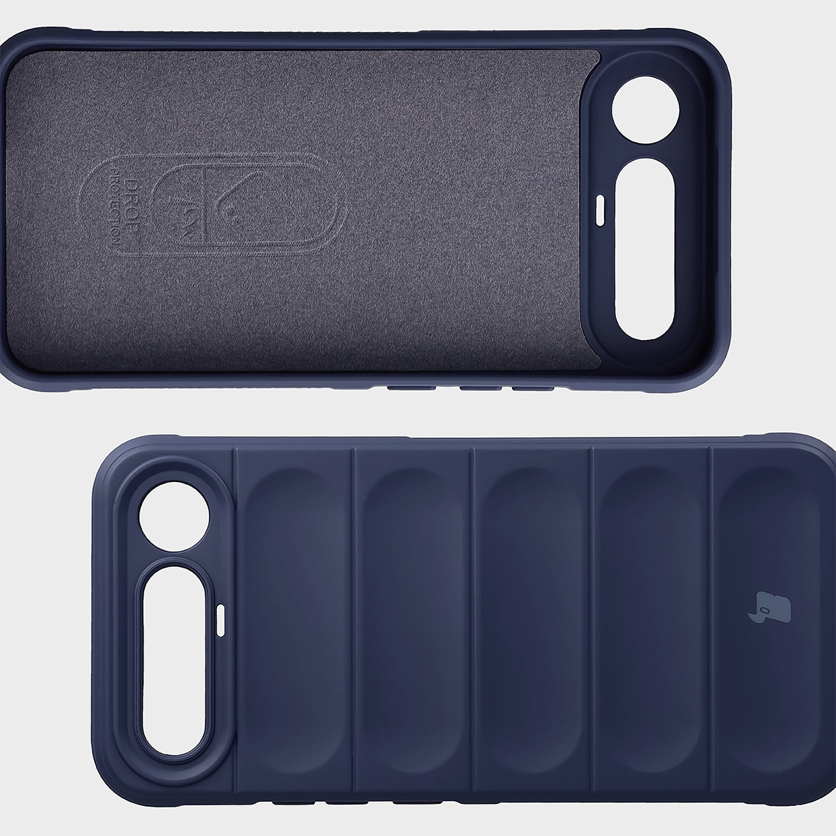 Wyściółka z mikrofibry, wyżłobienia na pleckach i wzmocnione narożniki w etui Bizon Case Tur do Realme 16 5G