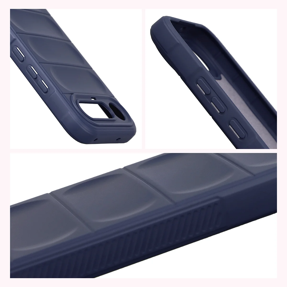 Teksturowane boki i podwyższone krawędzie ekranu i aparatu w etui Bizon Case Tur do Realme 16 5G