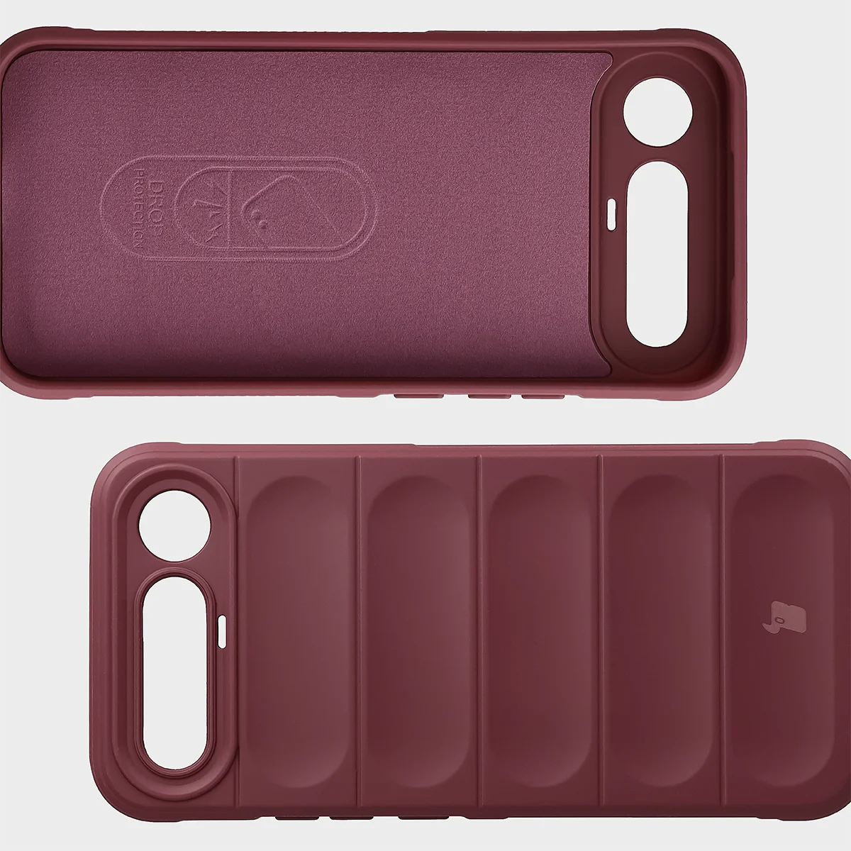 Wyściółka z mikrofibry, wyżłobienia na pleckach i wzmocnione narożniki w etui Bizon Case Tur do Realme 16 5G