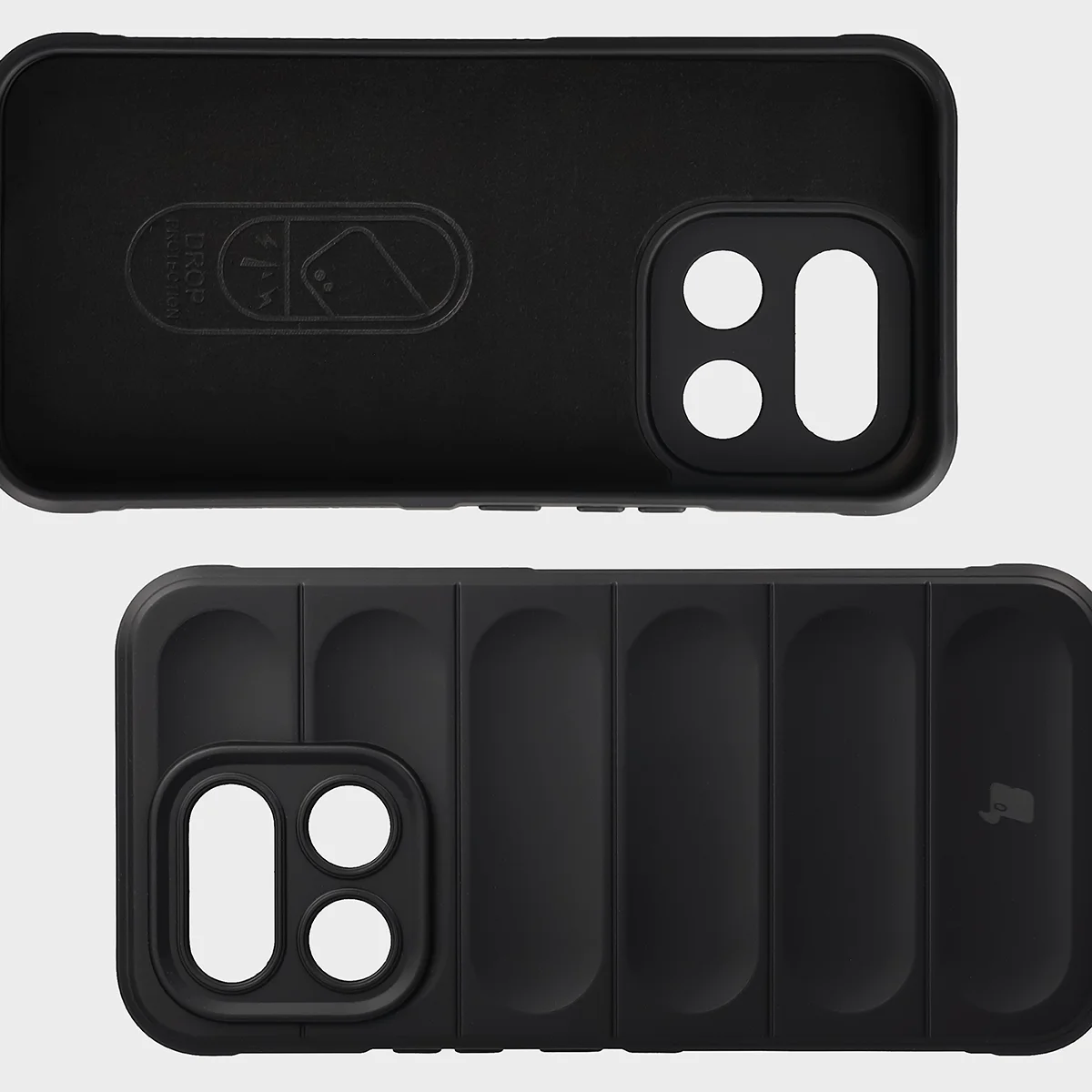 Wyściółka z mikrofibry, wyżłobienia na pleckach i wzmocnione narożniki w etui Bizon Case Tur do Realme 16 Pro 5G