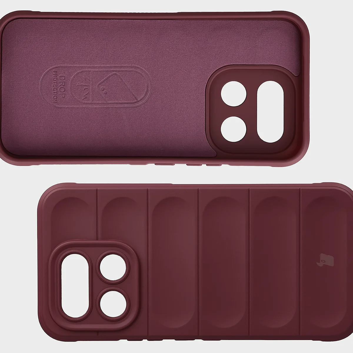 Wyściółka z mikrofibry, wyżłobienia na pleckach i wzmocnione narożniki w etui Bizon Case Tur do Realme 16 Pro 5G