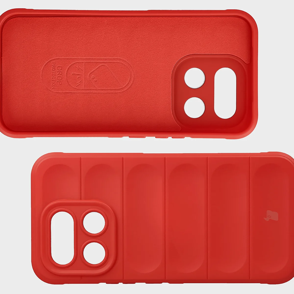 Wyściółka z mikrofibry, wyżłobienia na pleckach i wzmocnione narożniki w etui Bizon Case Tur do Realme 16 Pro 5G