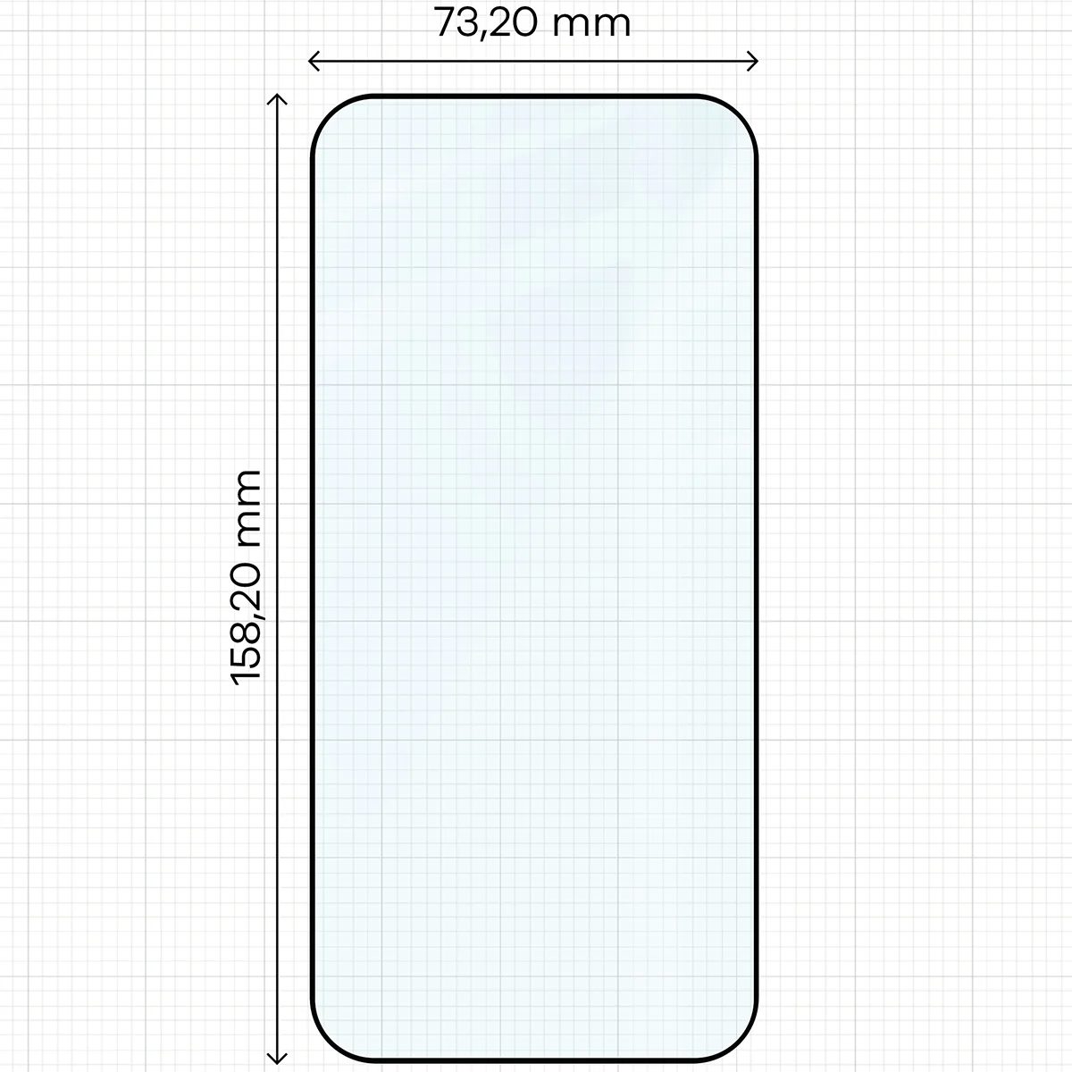 Wymiary szkła Bizon Glass Edge do Realme 16 Pro 5G