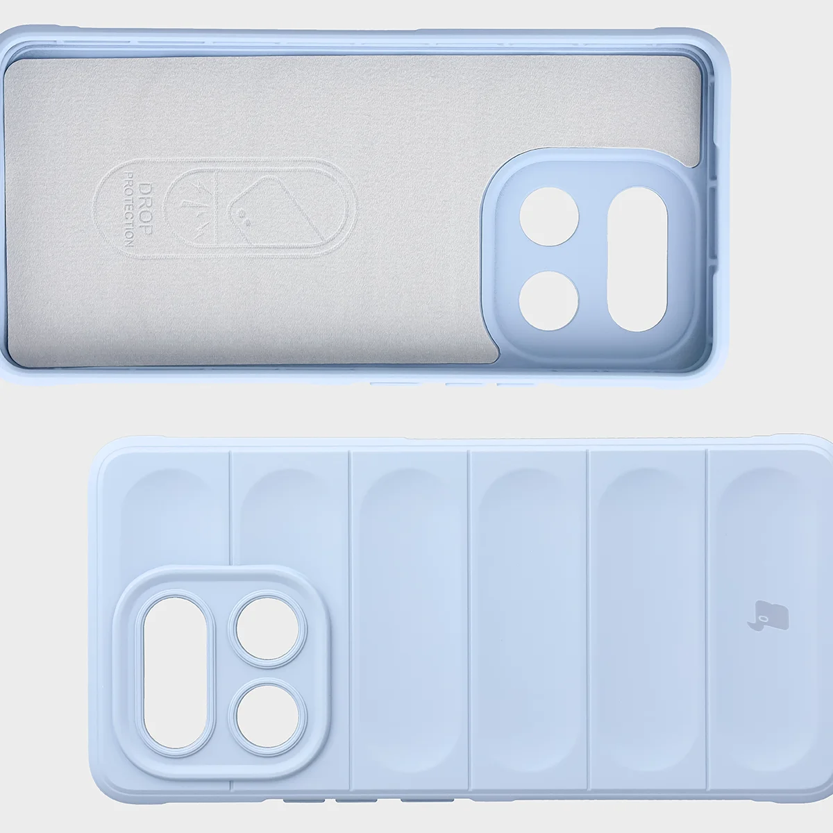 Wyściółka z mikrofibry, wyżłobienia na pleckach i wzmocnione narożniki w etui Bizon Case Tur do Realme 16 Pro Plus 5G