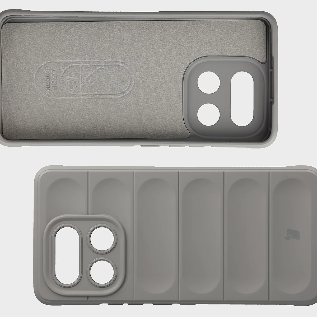 Wyściółka z mikrofibry, wyżłobienia na pleckach i wzmocnione narożniki w etui Bizon Case Tur do Realme 16 Pro Plus 5G
