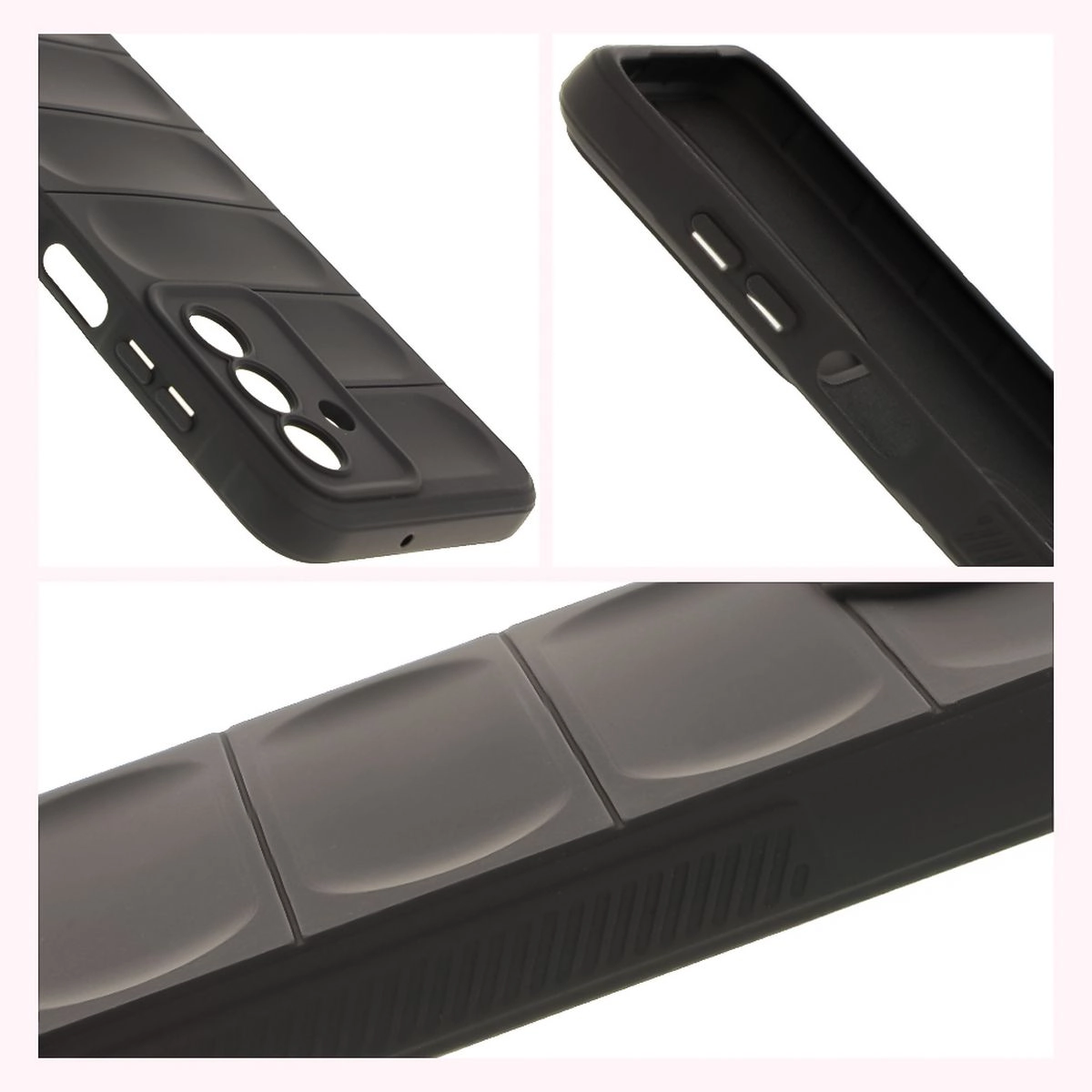 Podwyższone krawędzie i antypoślizgowa powierzchnia w etui Bizon Case Tur do Galaxy A17 5G / A26 5G