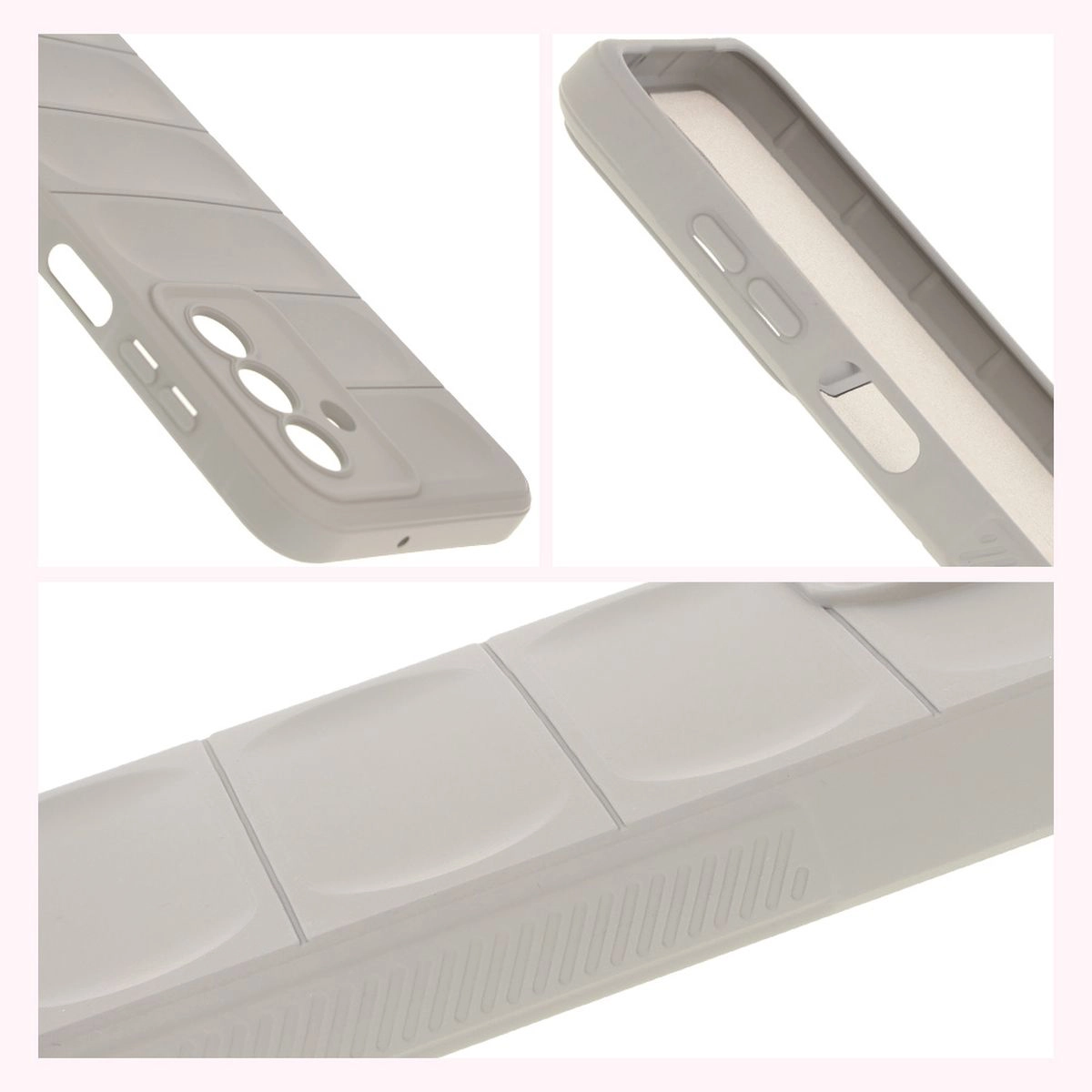 Podwyższone krawędzie i antypoślizgowa powierzchnia w etui Bizon Case Tur do Galaxy A17 5G / A26 5G