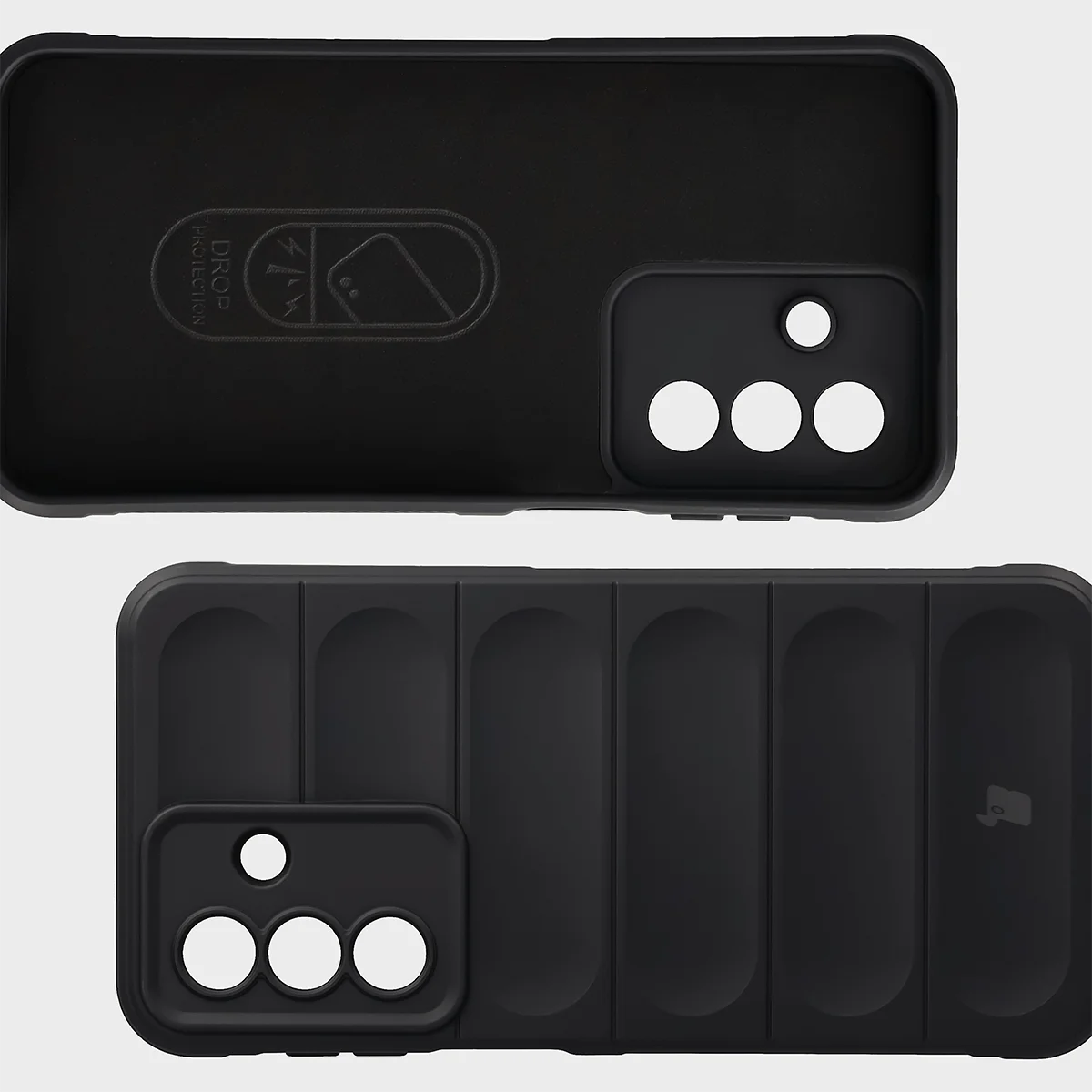 Wyściółka z mikrofibry, wyżłobienia na pleckach i wzmocnione narożniki w etui Bizon Case Tur do Samsung Galaxy A27 5G