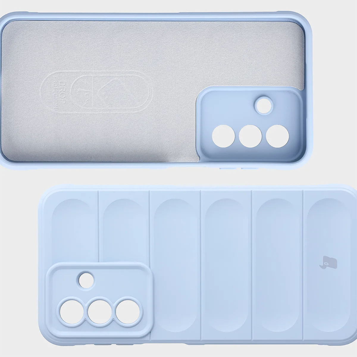 Wyściółka z mikrofibry, wyżłobienia na pleckach i wzmocnione narożniki w etui Bizon Case Tur do Samsung Galaxy A27 5G