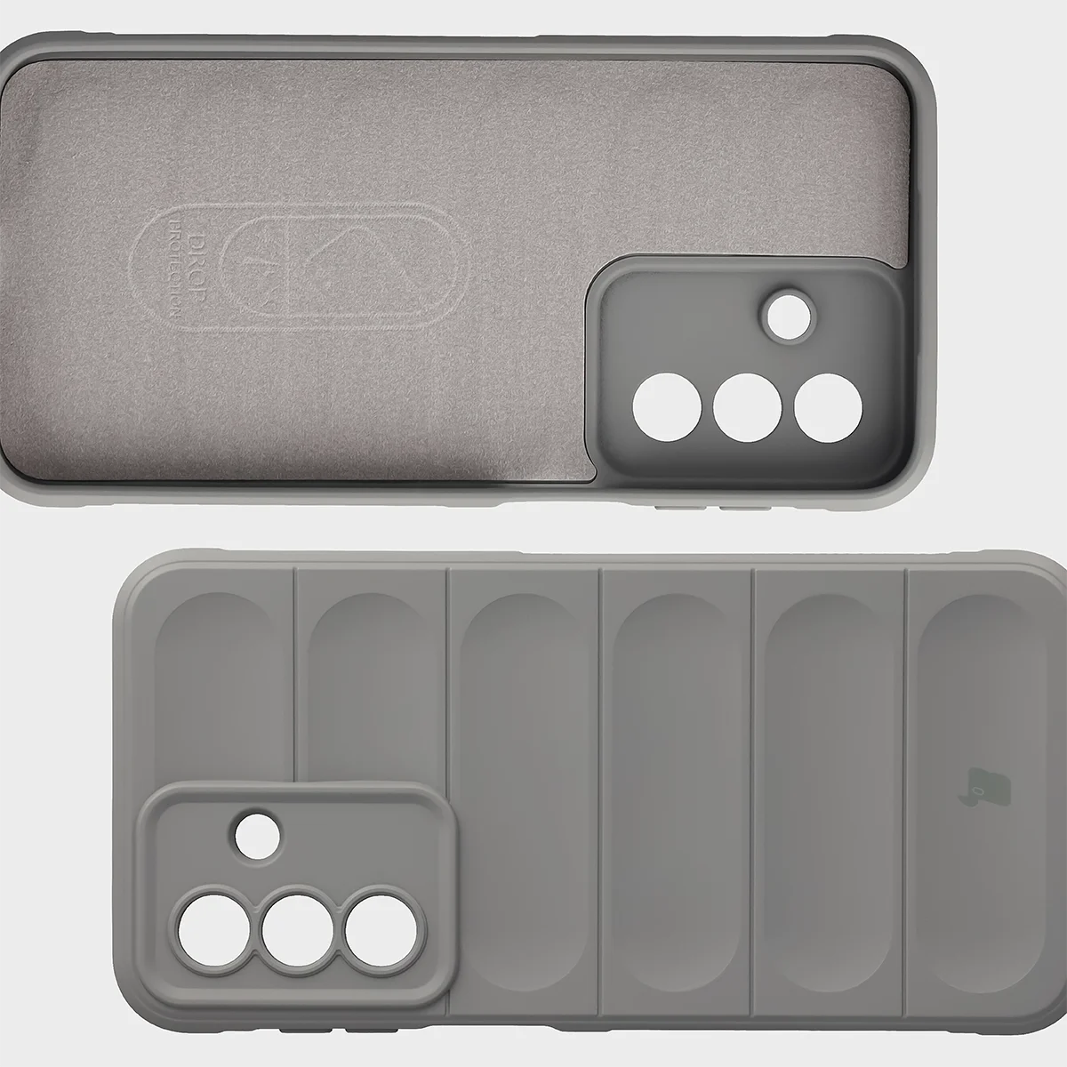 Wyściółka z mikrofibry, wyżłobienia na pleckach i wzmocnione narożniki w etui Bizon Case Tur do Samsung Galaxy A27 5G