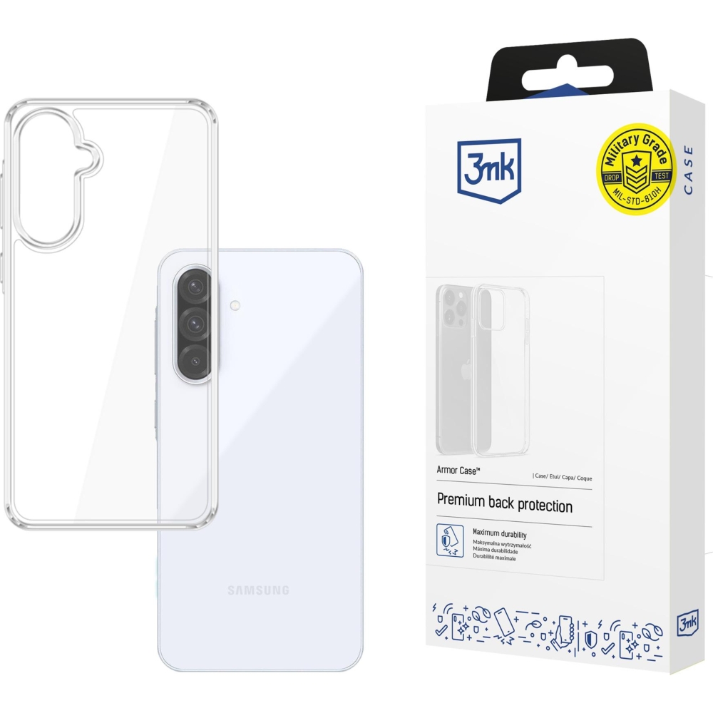 Etui pancerne 3mk Armor Case do Samsung Galaxy A36 5G<<br>Samsung Galaxy A56 5G, przezroczyste