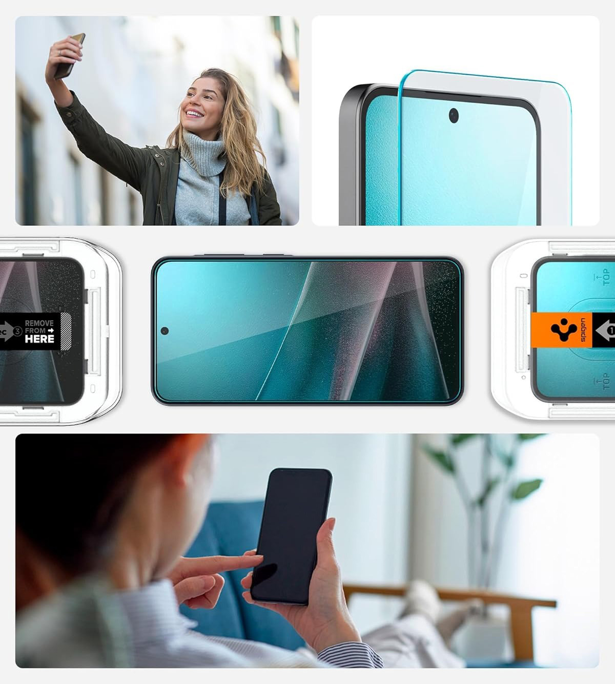 Szkło hartowane Spigen Glas.tR EZ Fit 2-Pack z ramką aplikacyjną do Galaxy A36 5G