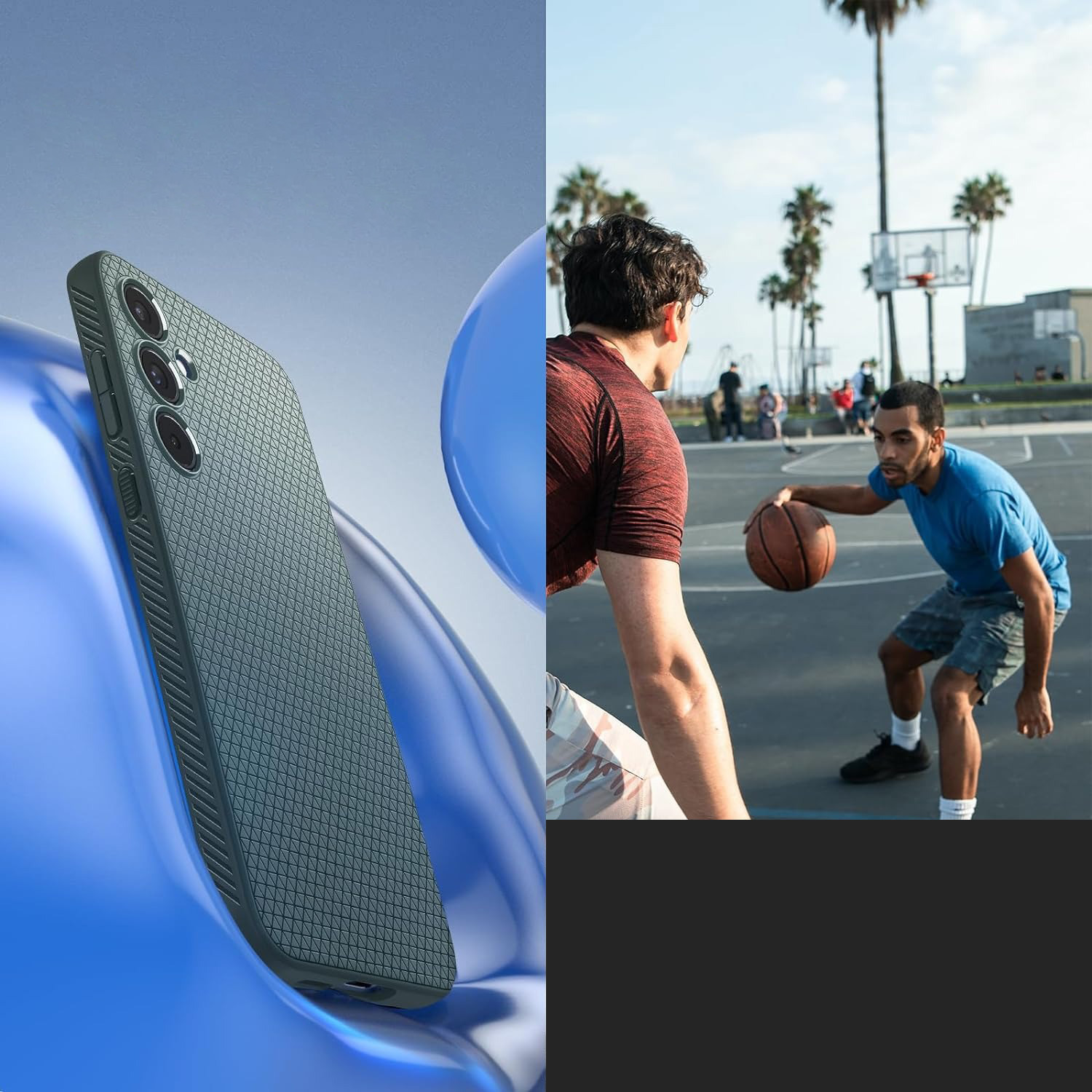 Schutzhülle Spigen Liquid Air für Galaxy A55 5G, Grün