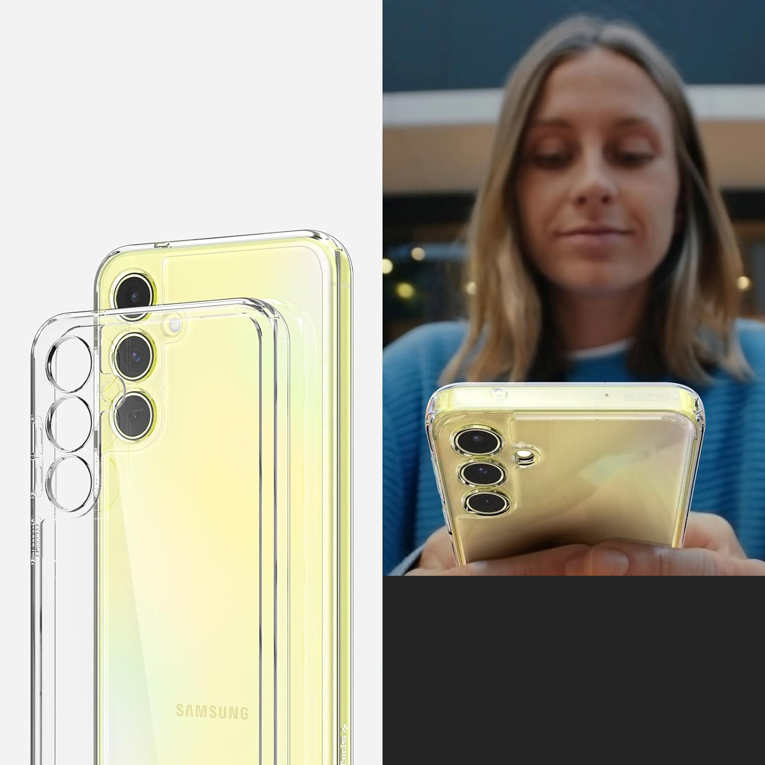Schutzhülle Spigen Ultra Hybrid für Galaxy A55 5G, Transparent
