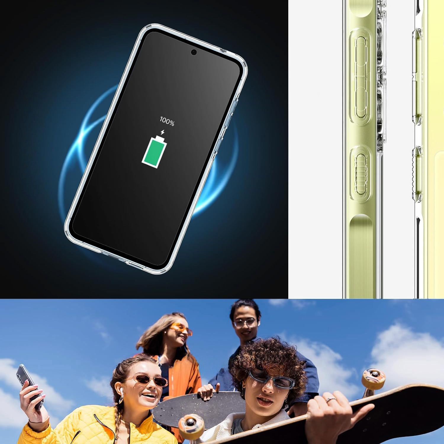 Schutzhülle Spigen Ultra Hybrid für Galaxy A55 5G, Transparent