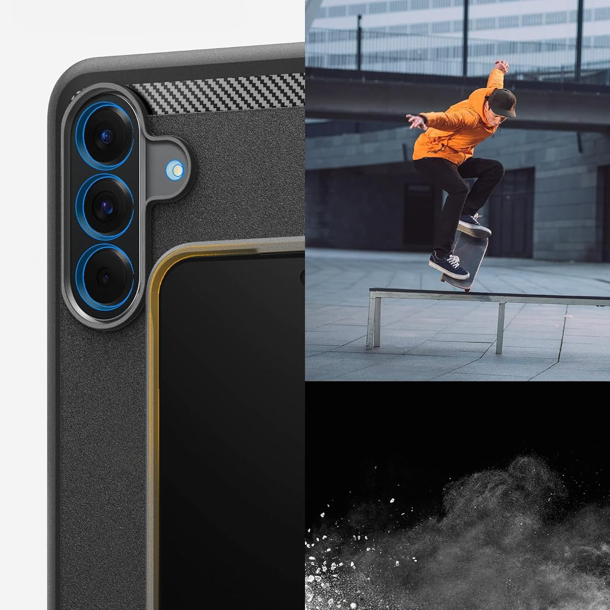 Etui Spigen Rugged Armor do Galaxy A56 5G, czarne