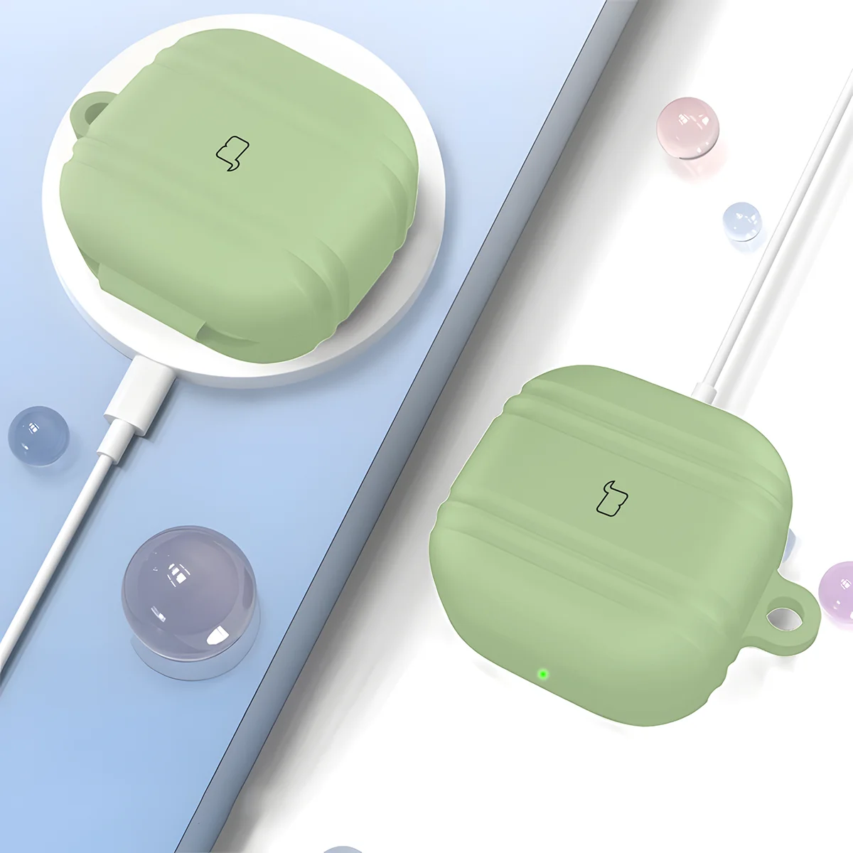 Silikonowa konstrukcja etui Bizon Case Headphone Silicone