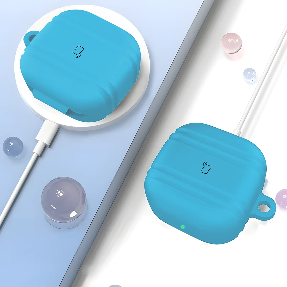 Silikonowa konstrukcja etui Bizon Case Headphone Silicone
