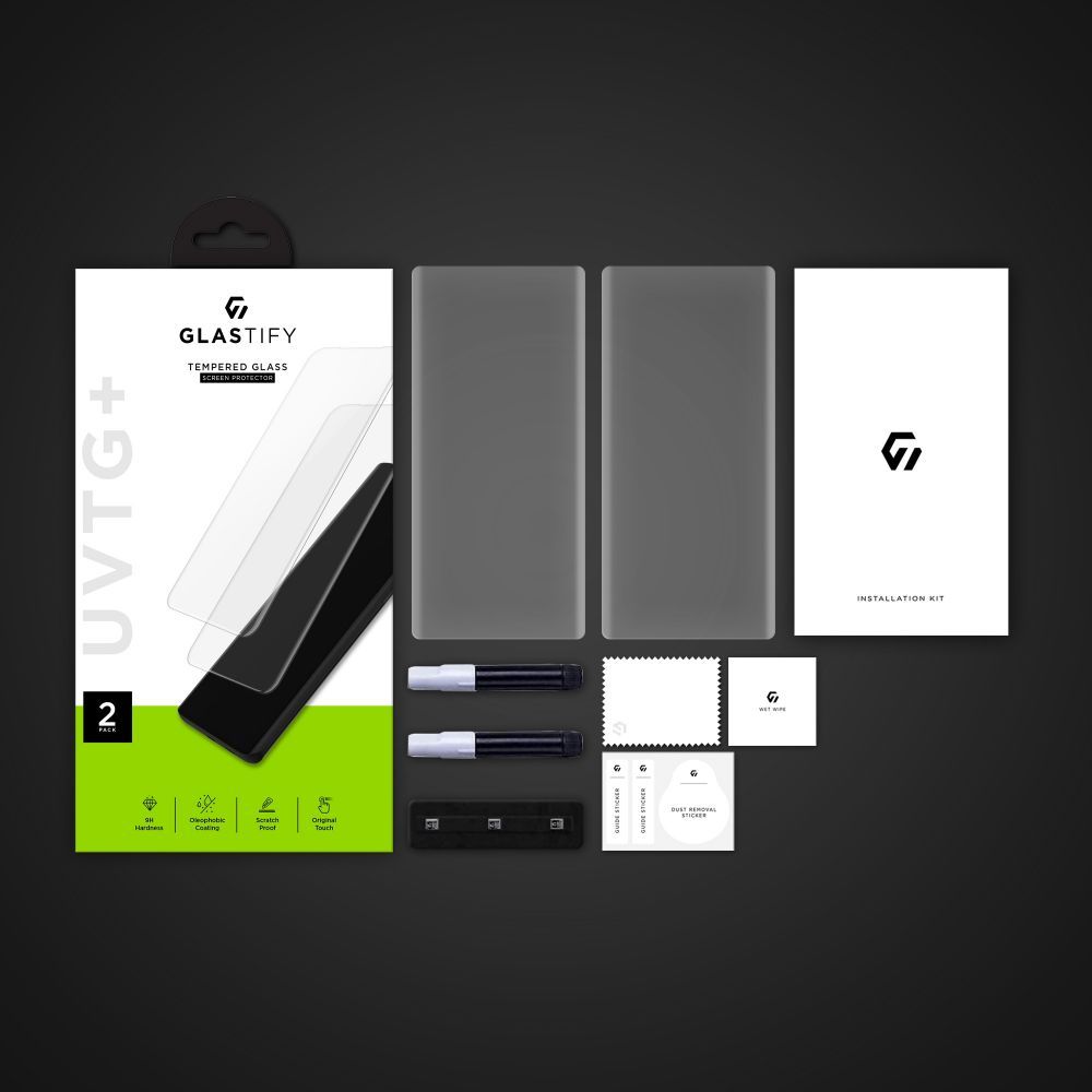 Szkło hartowane Glastify UVTG+ 2 PACK do Galaxy S22 Ultra