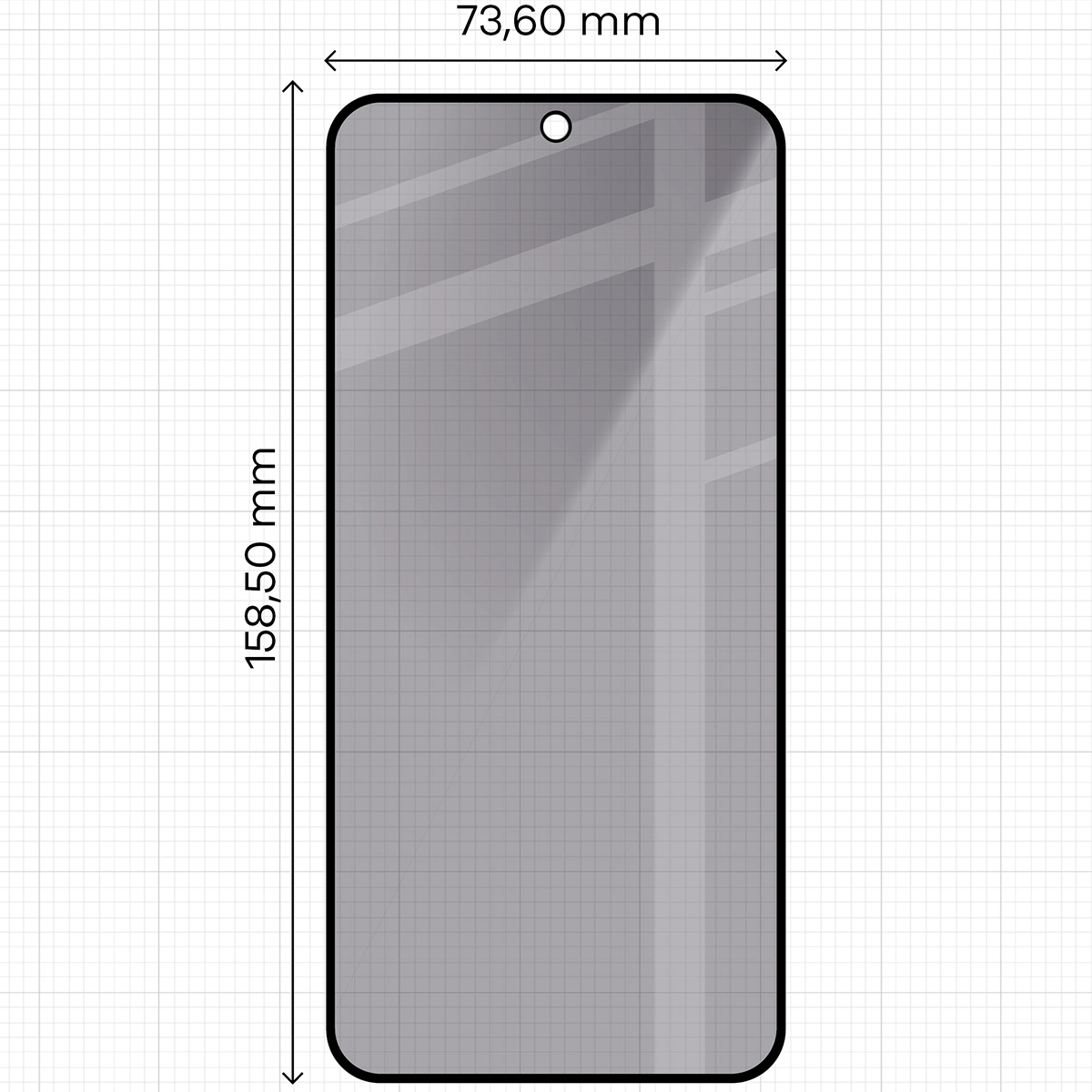 Zdjęcie na miarce szkła Bizon Glass Edge Shadow do Galaxy S26 FE / S25 FE / S24 FE / A37 5G / A36 5G / A56 5G