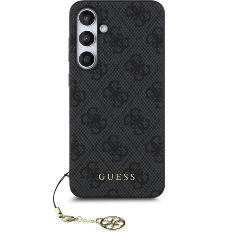 Etui Guess 4G Charms Collection do Galaxy S24 FE, szare