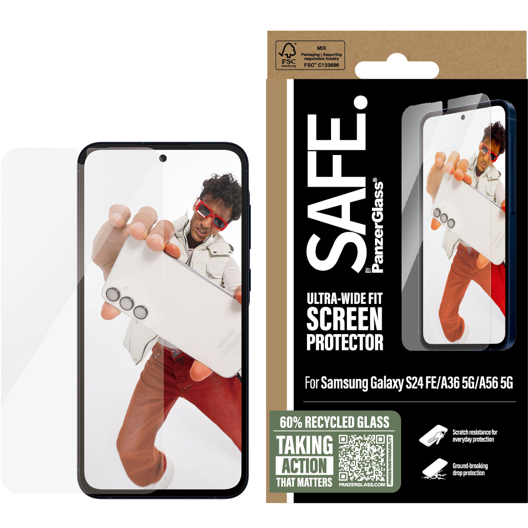 Szkło hartowane SAFE by PanzerGlass Ultra-Wide Fit do Samsung Galaxy S24 FE<br><noscript><img src=