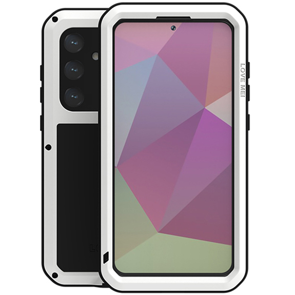 Etui Pancerne + szkło LOVE MEI Powerful do Samsung Galaxy S24 Plus, [kolor-producenta]