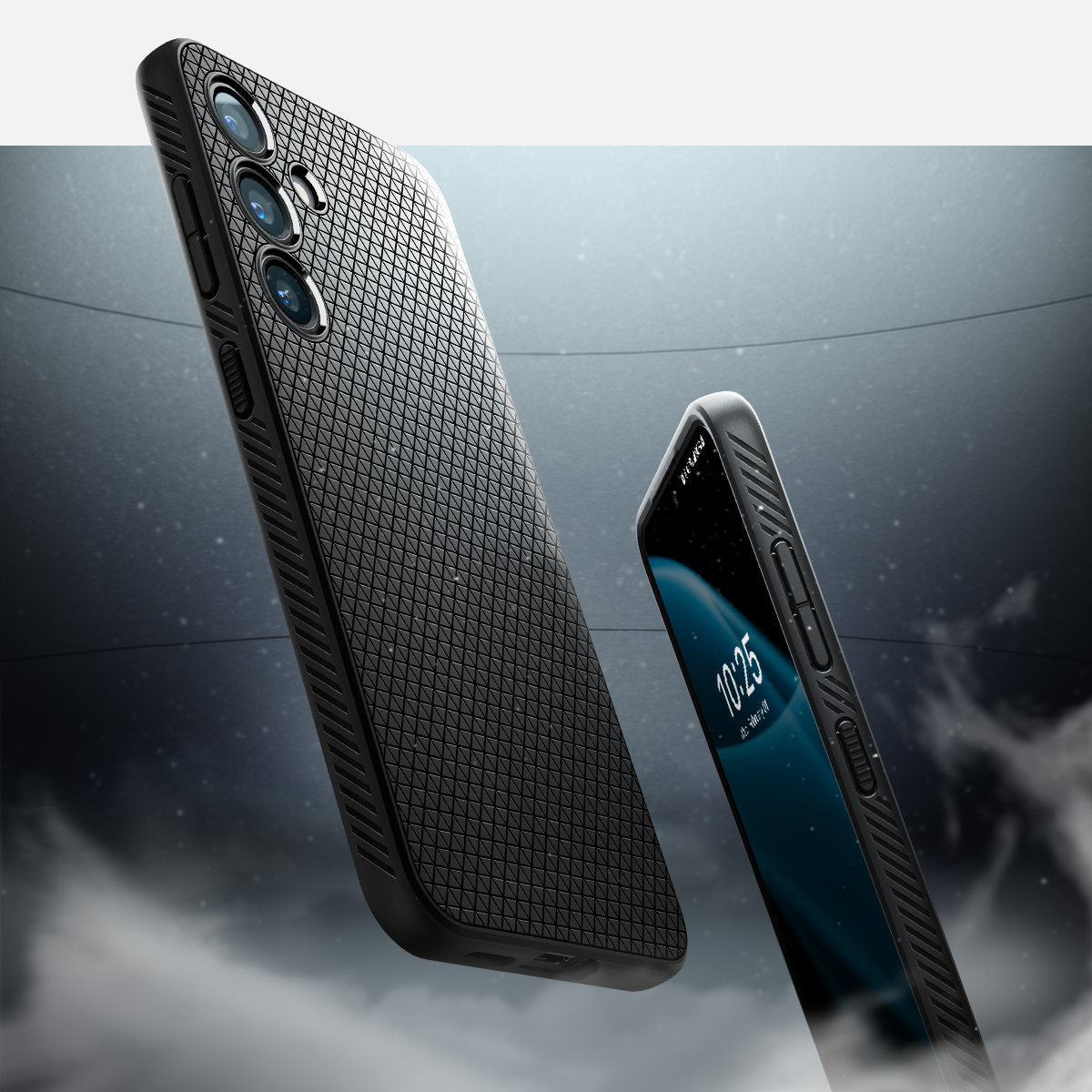 Schutzhülle Spigen Liquid Air für Galaxy S24 Plus, Schwarz