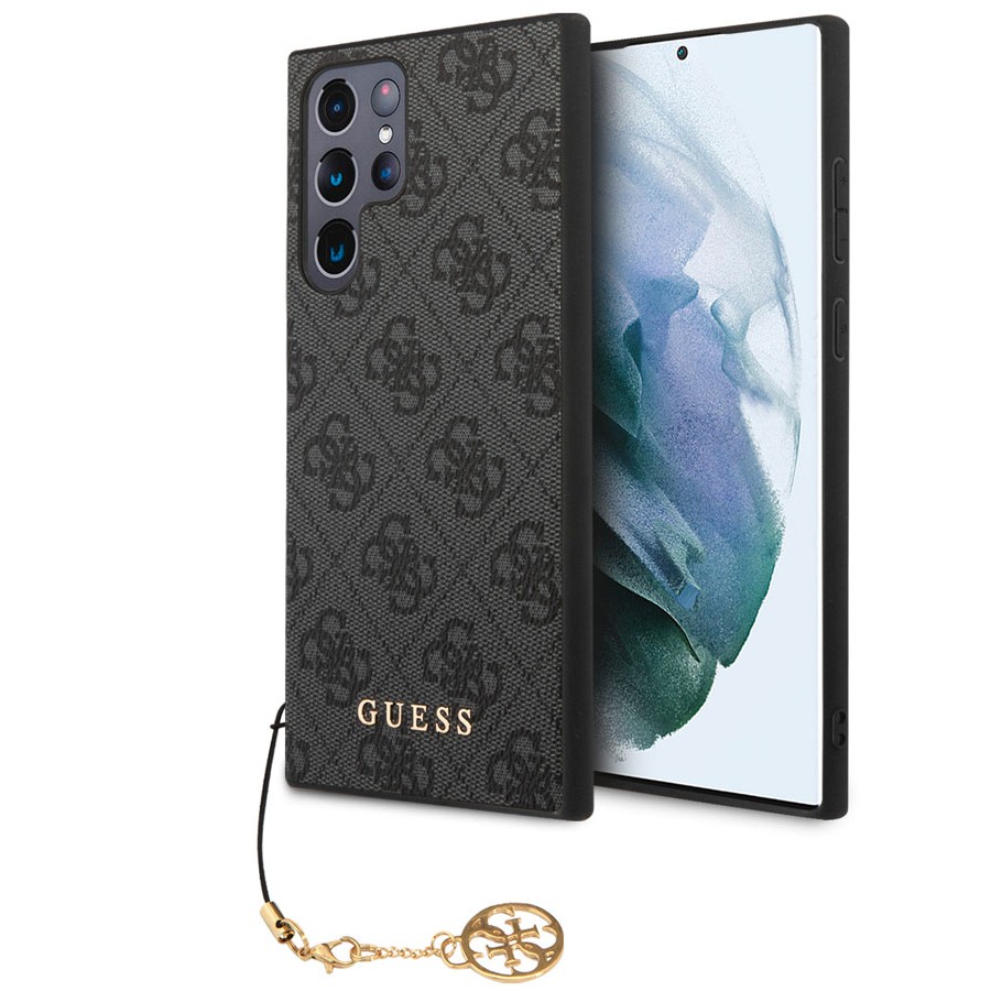 Etui Guess 4G Charms Collection do Samsung Galaxy S24 Ultra, czarne