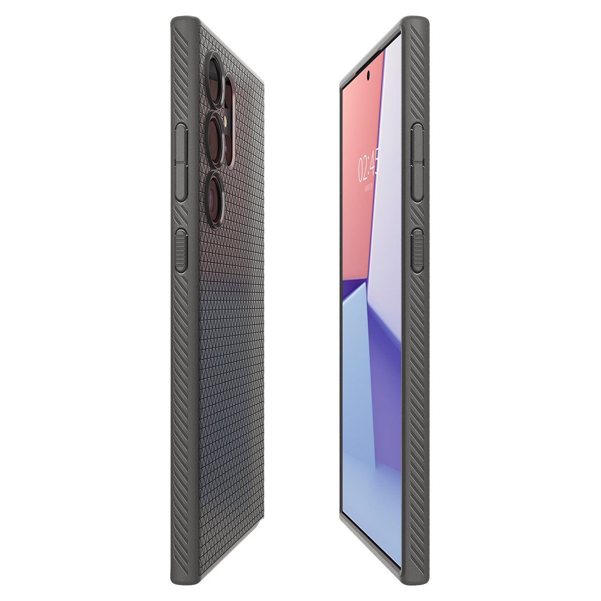 Schutzhülle Spigen Liquid Air für Galaxy S24 Ultra, Grau