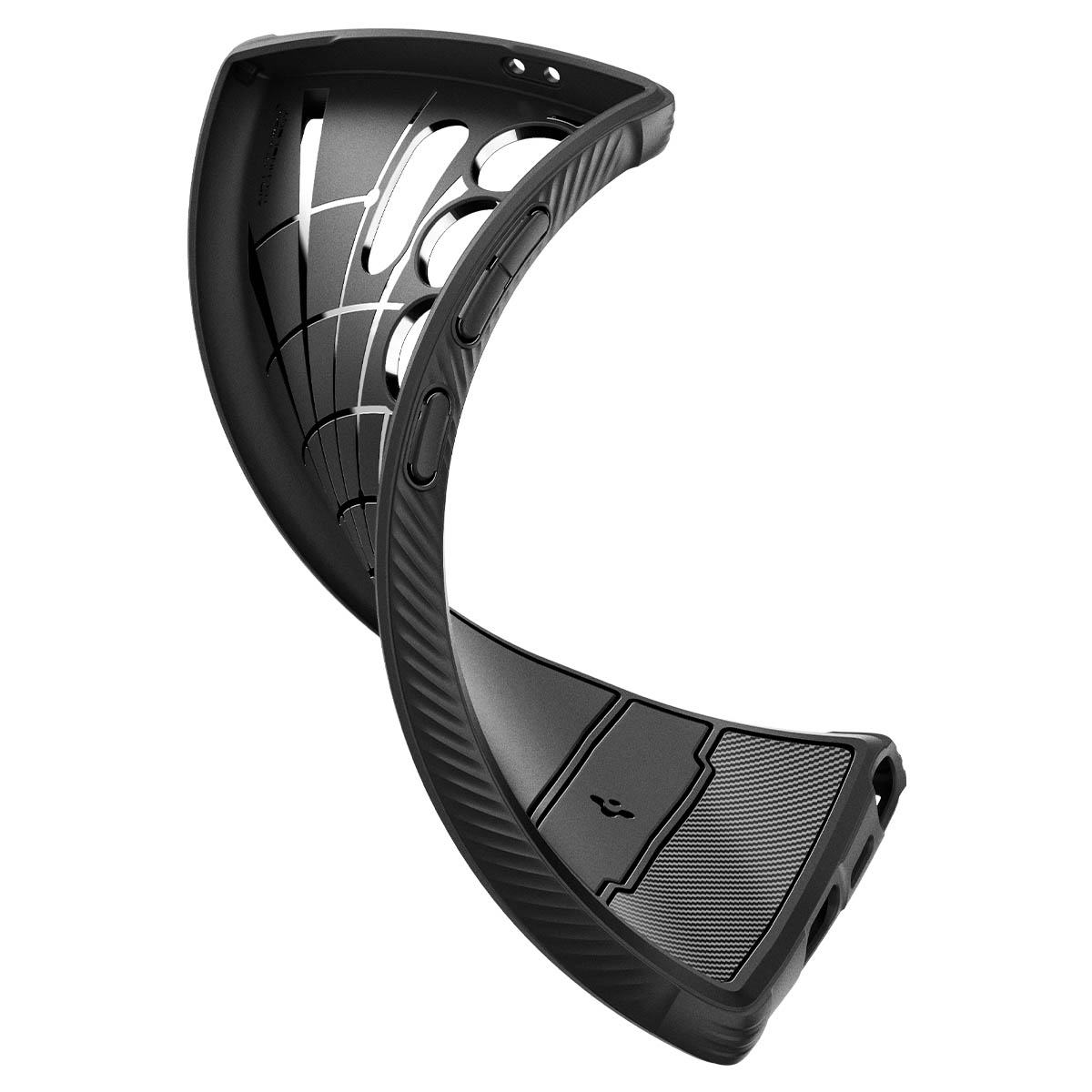 Schutzhülle Spigen Rugged Armor für Galaxy S24 Ultra, Schwarz