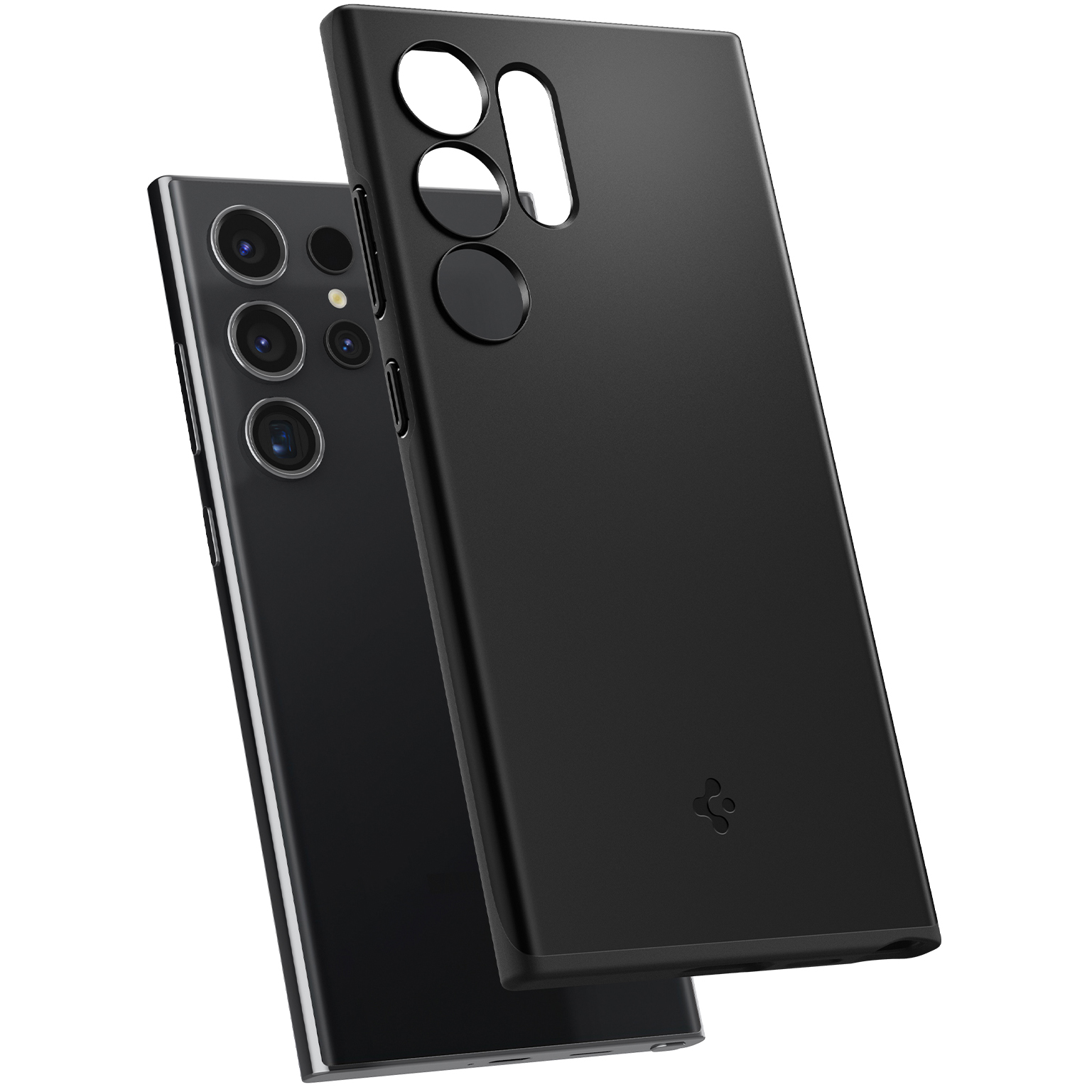 Schutzhülle für Galaxy S24 Ultra, Spigen Thin Fit, Schwarz