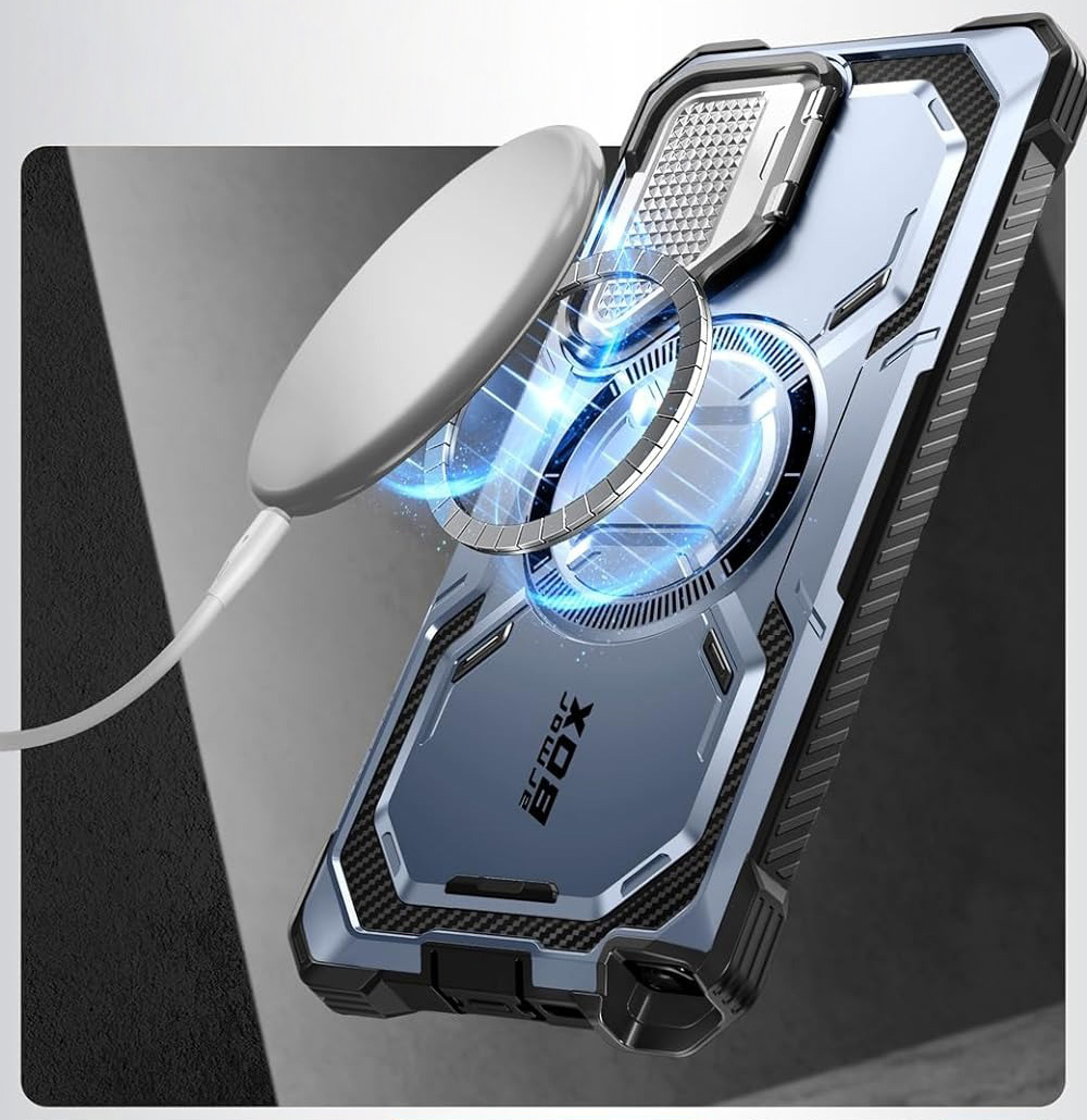 Schutzhülle Supcase i-Blason Armorbox Mag für Galaxy S24 Ultra, Blau