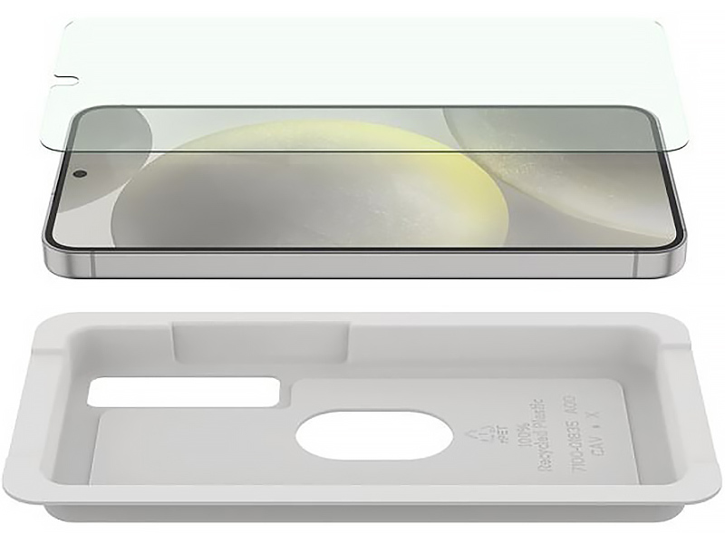 Oryginalne szkło hybrydowe firmy Belkin z serii ScreenForce TrueClear Curved Blue Light Filter AntiMicrobial Treated dla Galaxy S24