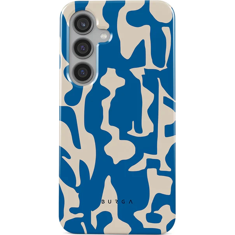 Ekskluzywne etui Burga Mirage Tough do Samsung Galaxy S24, beżowo-niebieskie