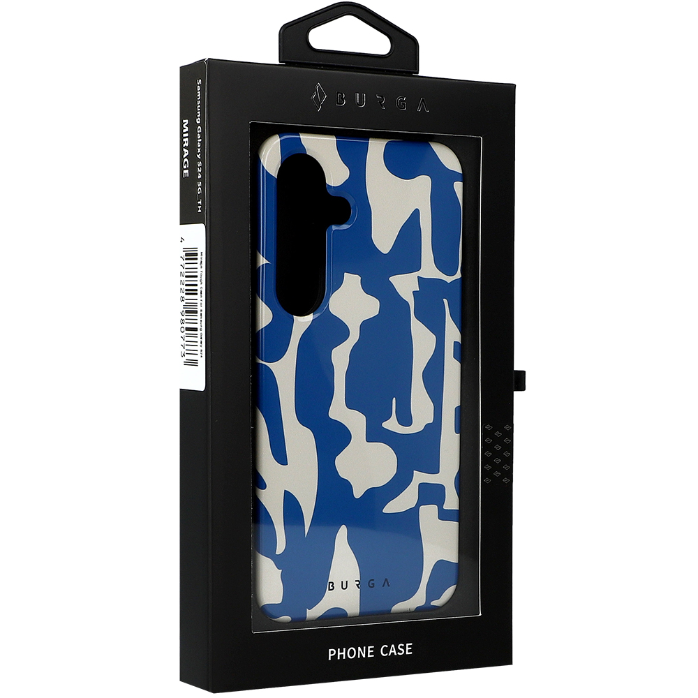 Ekskluzywne etui Burga Mirage Tough do Samsung Galaxy S24, beżowo-niebieskie